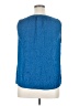 Jennifer Lopez 100% Polyester Blue Sleeveless Blouse Size XL - photo 2