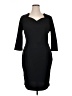 Miusol Solid Black Cocktail Dress Size 1X - photo 1