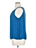 Jennifer Lopez 100% Polyester Blue Sleeveless Blouse Size XL - photo 5