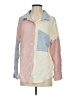 Unbranded 100% Cotton Color Block Pink Long Sleeve Blouse Size S - photo 1