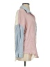 Unbranded 100% Cotton Color Block Pink Long Sleeve Blouse Size S - photo 4