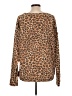 Easel Animal Print Brown Pullover Sweater Size L - photo 2
