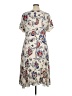 Ann Taylor 100% Polyester Paisley Ivory Casual Dress Size 14 - photo 2