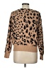 Ann Taylor Factory Animal Print Brown Pullover Sweater Size L - photo 2