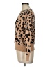 Ann Taylor Factory Animal Print Brown Pullover Sweater Size L - photo 5