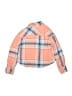 Justice Plaid Orange Long Sleeve Blouse Size S (kids) - photo 2