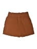 Xersion 100% Nylon Solid Brown Cargo Shorts Size 10 - 12 - photo 2