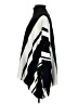 Alfani Stripes Black Poncho Size S - photo 5