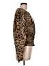 Express Animal Print Brown Long Sleeve Top Size L - photo 4