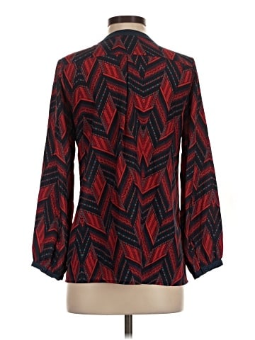 Aqua Long Sleeve Blouse (view 2)