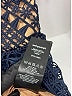 Self-Portrait 100% Polyester Blue Triangle Lace Mini Dress Size 4 - photo 7