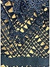 Self-Portrait 100% Polyester Blue Triangle Lace Mini Dress Size 4 - photo 4