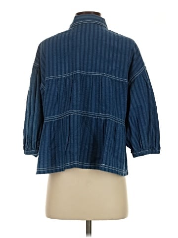 Pilcro 3/4 Sleeve Button-Down Shirt (view 2)