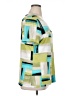 JM Collection Green Short Sleeve Blouse Size XL - photo 4