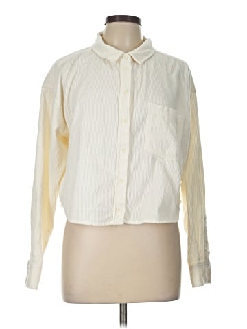 American Eagle Outfitters Long Sleeve Button-Down Shirt (view 1)