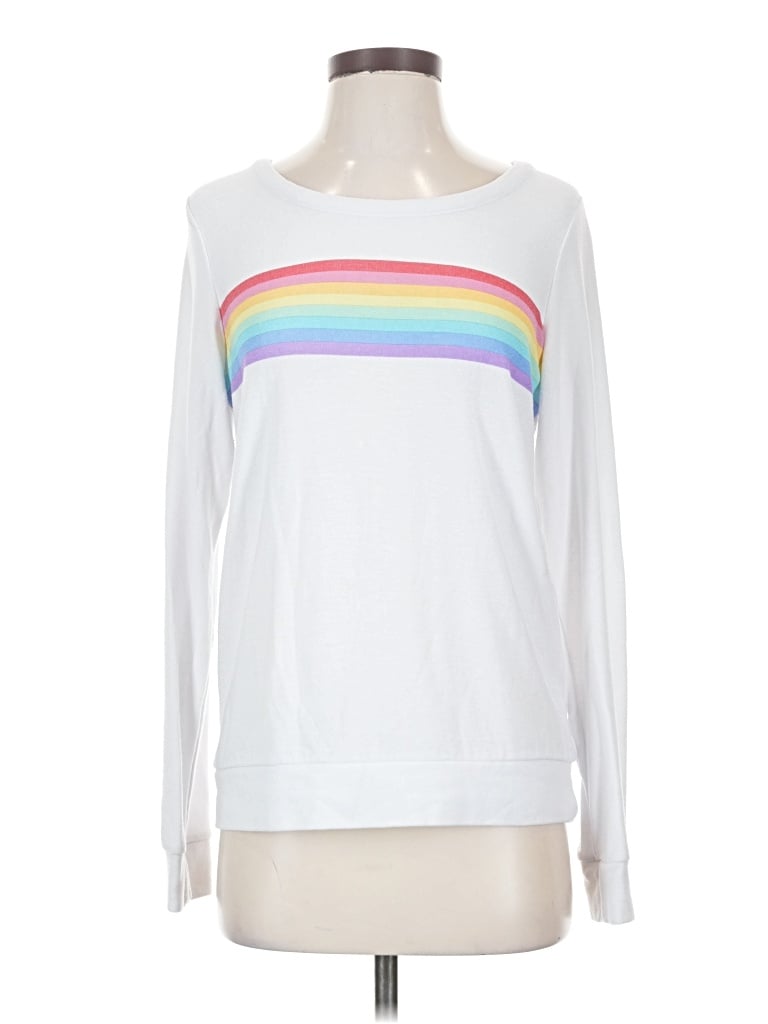 Pre-owned Chaser Long Sleeve T-shirt In White