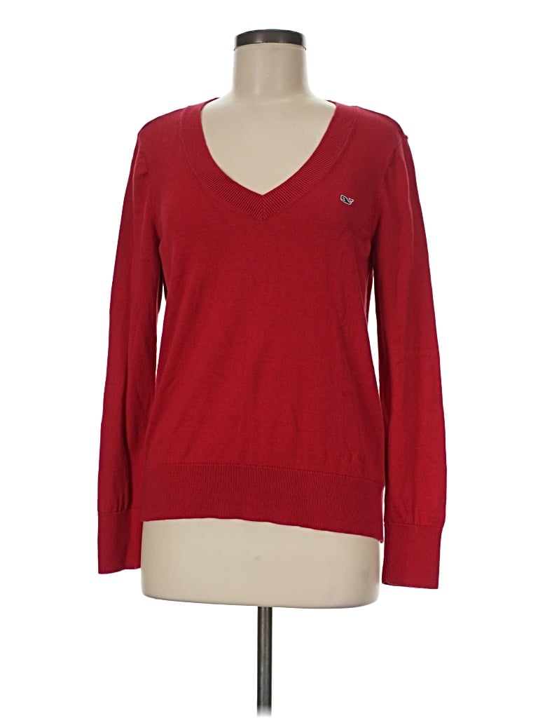 Pre-owned Vineyard Vines Pullover Sweater In Red