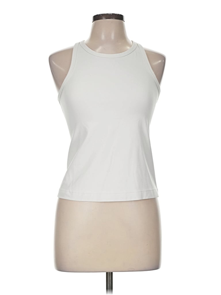 Pre-owned Lululemon Athletica Sleeveless T-shirt In Ivory