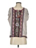 Calypso St. Barth Gray Short Sleeve Blouse Size S - photo 1