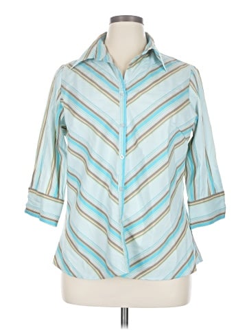 Bill Blass 3/4 Sleeve Button-Down Shirt (view 1)