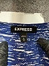 Express 100% Polyester Blue Long Sleeve Blouse Size XL - photo 7