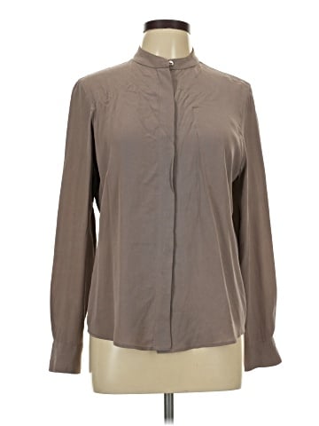 Everlane Long Sleeve Silk Top (view 1)