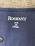 Roaman's 100% Cotton Blue 3/4 Sleeve Top Size 26 (2X) - photo 7