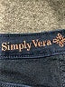 Simply Vera Vera Wang Chevron-herringbone Blue Jeans Size 14 - photo 7