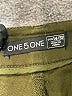 One 5 One Solid Green Linen Pants Size 14 - photo 7