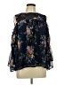 Lucky Brand 100% Polyester Blue Long Sleeve Blouse Size L - photo 1