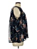 Lucky Brand 100% Polyester Blue Long Sleeve Blouse Size L - photo 4