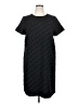 Ann Taylor 100% Polyester Black Casual Dress Size 16 - photo 1