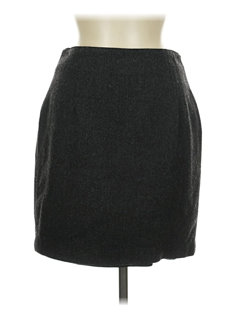 Pre-owned Assorted Brands Wool Skirt In Gray