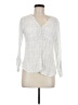 Merona 100% Rayon White Long Sleeve Blouse Size M - photo 1