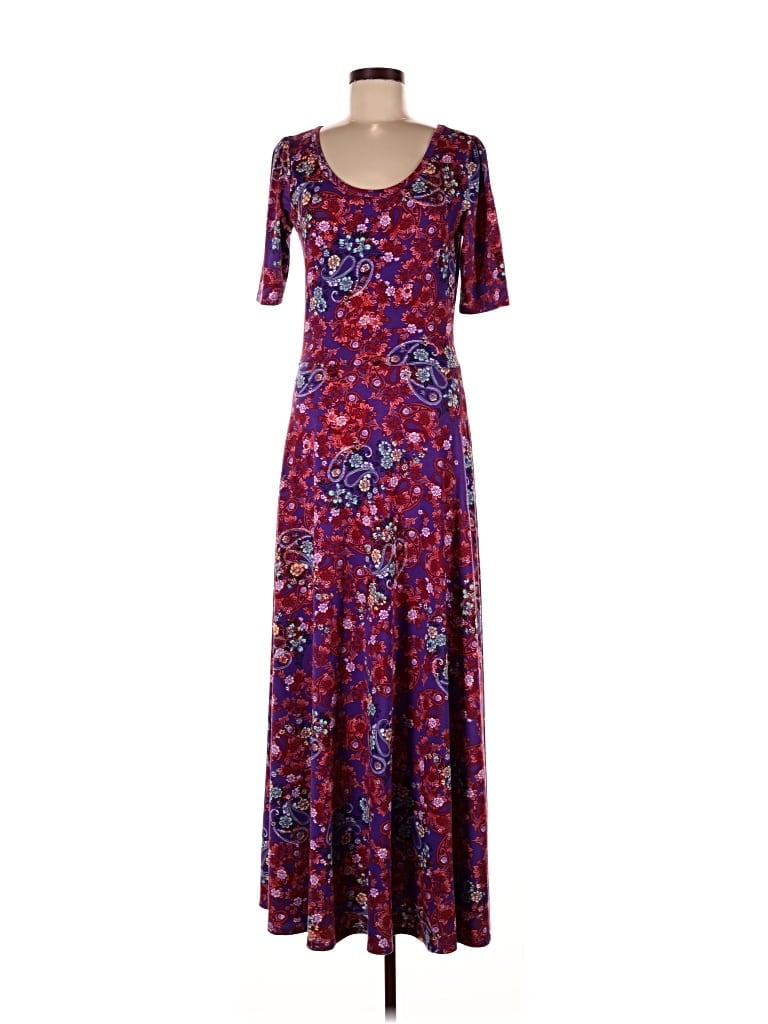 Pre-owned Lularoe Casual Dress In Purple