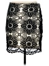 Aqua 100% Cotton Black Formal Skirt Size 2 - photo 2