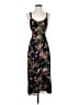 Reformation 100% Viscose Floral Black Casual Dress Size 0 - photo 1