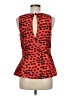 Kensie 100% Polyester Red Sleeveless Top Size M - photo 2