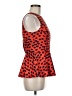 Kensie 100% Polyester Red Sleeveless Top Size M - photo 4