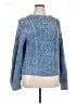 Free People 100% Cotton Blue Pullover Sweater Size XL - photo 1