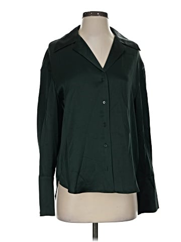 Banana Republic Long Sleeve Silk Top (view 1)
