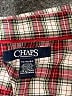 Chaps 100% Cotton Checkered-gingham Burgundy Long Sleeve Button-Down Shirt Size XL - photo 8