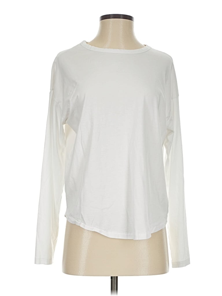 Pre-owned Madewell Long Sleeve T-shirt In Ivory