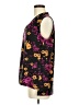 Bar III Floral Black Sleeveless Blouse Size M - photo 5