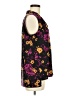 Bar III Floral Black Sleeveless Blouse Size M - photo 4