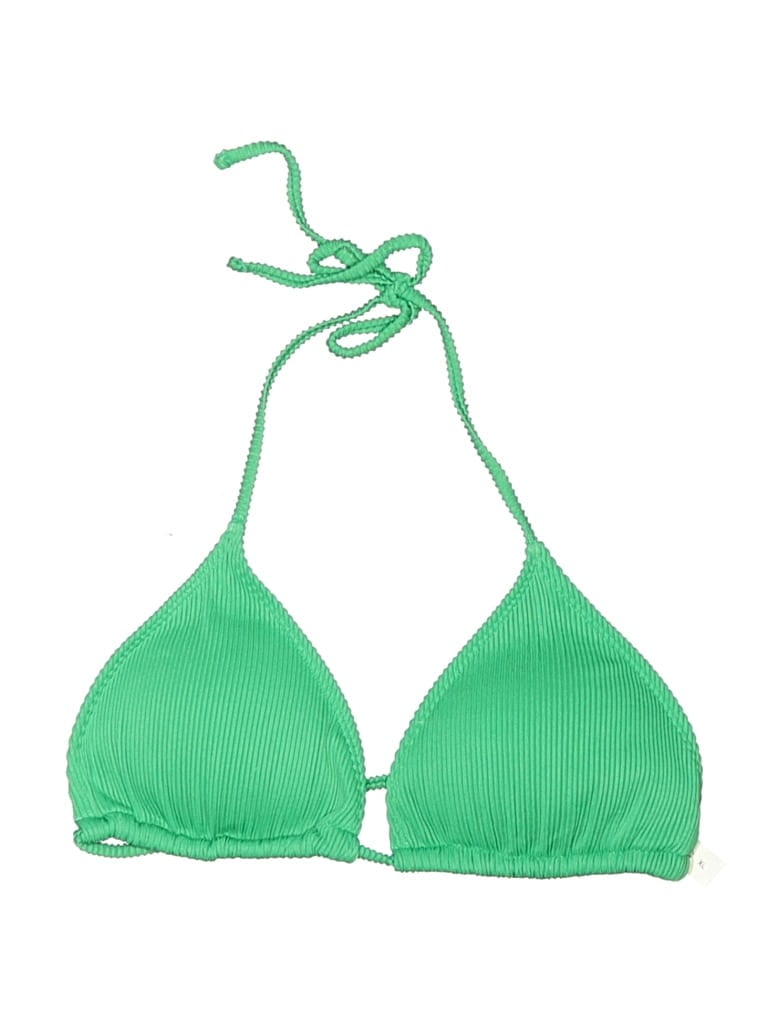 Pre-owned Unbranded Swimsuit Top Green Swimwear
