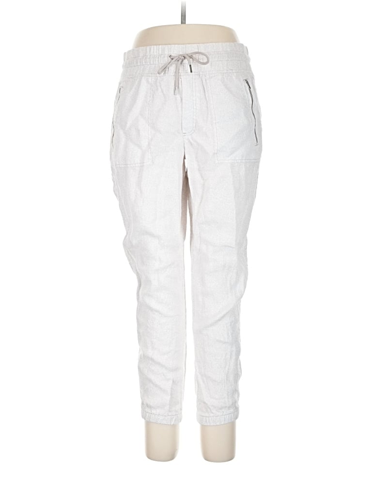 Pre-owned Athleta Linen Pants In White