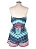 Bebop 100% Polyester Print Blue Romper Size M - photo 2