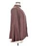 Jennifer Lopez 100% Polyester Burgundy Long Sleeve Blouse Size L - photo 4