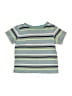 First Impressions 100% Cotton Stripes Blue Short Sleeve T-Shirt Size 6-9 mo - photo 1